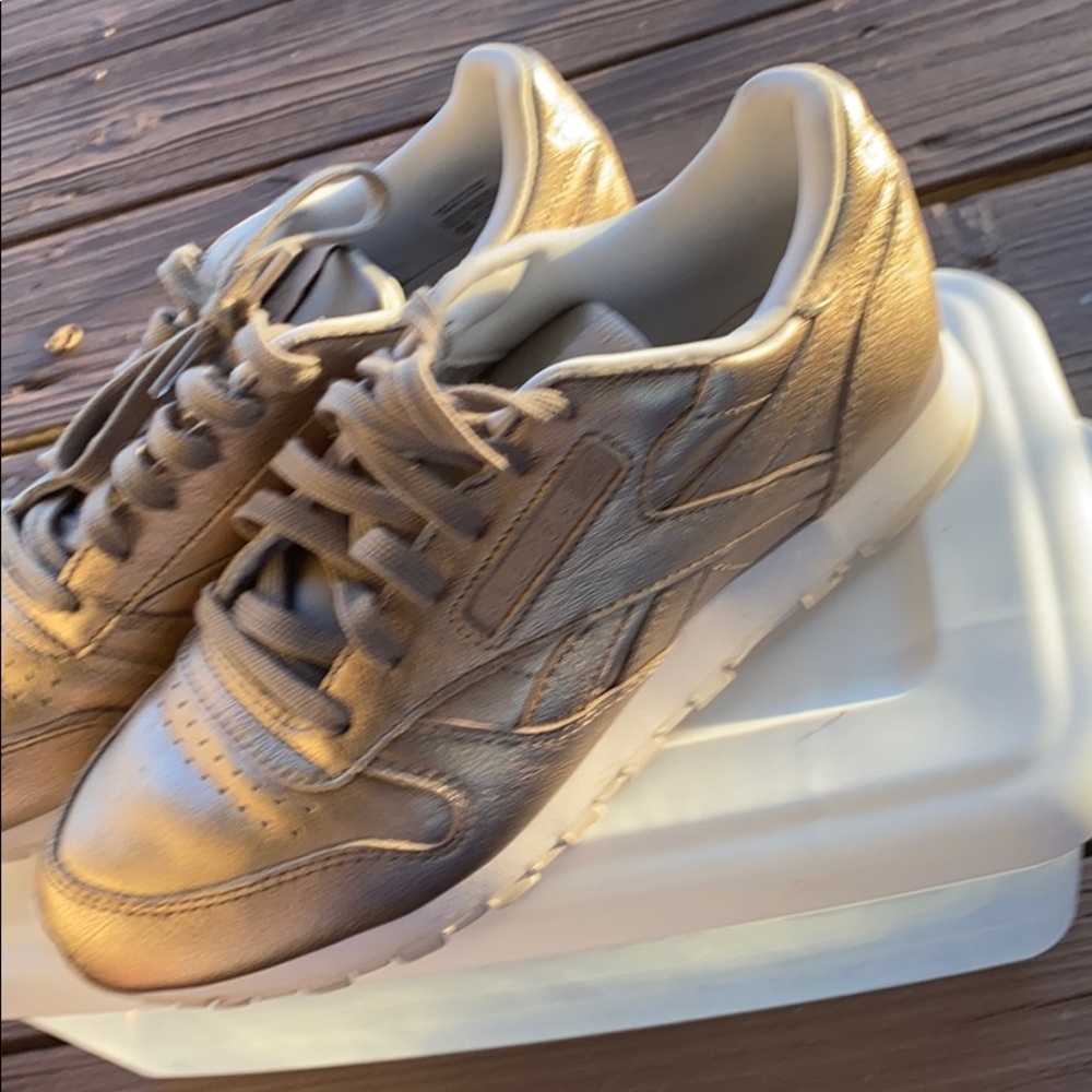 Gold Reebok Sneakers - Picture 3 of 4